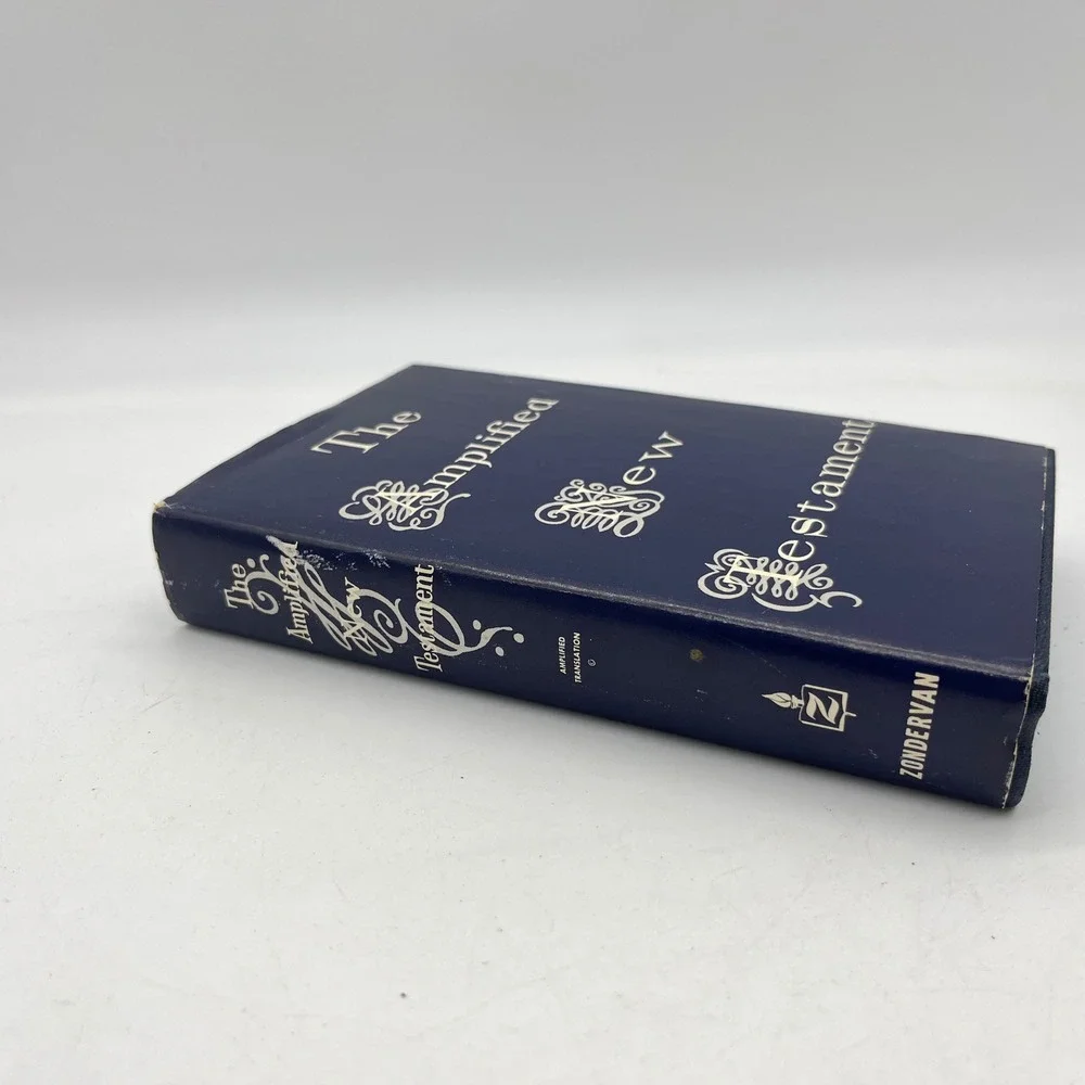 Zondervan The Amplified New Testament Hardcover Vintage 21st Edition Navy Blue